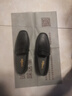金利來(lái)男鞋商務(wù)休閑皮鞋男士豆豆鞋羊皮懶人一腳蹬套腳柔軟透氣 黑色 42 曬單實(shí)拍圖