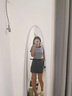 歐若婷雅新品連衣裙小個子套裝兩件套時尚短袖針織上衣減齡顯瘦短裙子夏天 上衣+裙子 S 曬單實(shí)拍圖