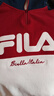 FILA 斐樂(lè )官方女子套頭衛衣休閑寬松拼色針織翻領(lǐng)上衣 鮮乳白-IV L 曬單實(shí)拍圖