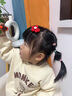 BARY REEF寶寶發(fā)夾嬰兒胎毛BB夾不傷發(fā)汗毛夾兒童發(fā)卡夾子發(fā)飾嬰幼兒頭飾品 紅色花朵5件套 曬單實(shí)拍圖