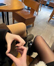 浪莎光腿神器女秋冬裸感加絨假透肉絲襪空姐灰一體透膚褲連褲襪打底褲 黑透膚連腳 2條 均碼 80g(80到130斤)15~28度 曬單實(shí)拍圖