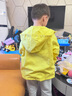 G.duck男童外套2025新款沖鋒衣秋裝大兒童戶(hù)外秋季連帽風(fēng)衣夾克春秋款潮 黃色 130 曬單實(shí)拍圖