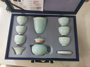 容山堂陳文德大師汝窯茶具整套茶壺茶杯蓋碗茶具泡茶壺高檔汝瓷送禮物 陳文德汝窯茶具套裝-秘色西施款 曬單實拍圖