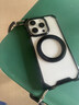 SMLTUO蘋(píng)果16promax手機(jī)殼磁吸帶支架適用iPhone15pro保護(hù)套透明斜挎繩14plus后蓋全包防摔13pm外簡(jiǎn)約軟 四角開(kāi)孔支點(diǎn)-透黑+支點(diǎn)黑+掛繩G02 iPhone16pro 曬單實(shí)拍圖