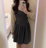 圣保美吊帶連衣裙女夏季2025新款春秋小個(gè)子穿搭韓系短裙子夏天兩件套裝 【開(kāi)衫+吊帶裙】?jī)杉?M 碼 曬單實(shí)拍圖