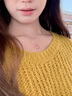 AIF十二生肖純銀項鏈女生輕奢瑪瑙首飾生日七夕情人節(jié)禮物送女友老婆 萌兔項鏈 曬單實拍圖