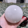 梟庭閣天然白水晶球擺件白色高級(jí)家居原石打磨喬遷風(fēng)水球桌面飾品 直徑11厘米 曬單實(shí)拍圖