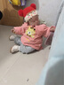 兔兔大文嬰幼兒帽子秋冬季新生寶寶過(guò)年紅色新年周歲毛線(xiàn)帽0-6-12個(gè)月兒童 紅色雙球腮紅（棉布里） 帽圍42-52cm，建議3個(gè)月-3歲 曬單實(shí)拍圖