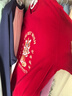 GENIOLAMODE本命年短袖t恤男蛇年生肖打底衫休閑寬松純棉內(nèi)搭衣服男 紅色 XL 曬單實拍圖