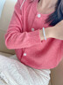 維拉帝（Verratti）和田玉手鏈女【s925銀】煙紫蓮蓬手鏈小桃花蓮花手串母親節禮物 和田玉蓮花手鏈 曬單實(shí)拍圖