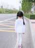 莫代爾女童打底褲夏季薄款寶寶莫代爾薄冰絲夏天兒童白色外穿長褲子夏 灰色【單件裝】 130 cm 曬單實(shí)拍圖
