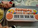 魅力時(shí)空兒童小孩音樂(lè)初學(xué)者寶寶鋼琴早教可彈奏1-8多功 多功能24鍵兒童電子琴-隨機(jī)色 電池版-帶電池+琴譜琴貼 曬單實(shí)拍圖