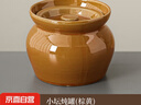 瓦罐煨湯壇子江西沙縣小燉罐家用煲湯陶瓷罐老式明火隔水燉盅帶蓋 小壇燉罐(棕黃)450毫升 曬單實(shí)拍圖