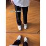 HKZM休閑褲男夏秋季薄款微喇西裝褲美式高街hiphop痞帥垂感長冰絲褲子 杏色 XL (130-150斤左右) 曬單實拍圖