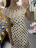 DGOV法式緞面波點(diǎn)連衣裙子女夏季2026新款小眾設計感氣質(zhì)收腰無(wú)袖長(cháng)裙 波點(diǎn)裙 L 55/60kg 曬單實(shí)拍圖