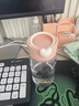 ONEDAY塑料水杯子小容量夏天tritan食品級女士高顏值便攜小巧學生隨手杯 粉色380ml 曬單實拍圖