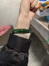 豆蔻時光精品和田玉手鐲天然碧玉鐲子菠菜綠陽綠送媽媽老婆禮物圈53-54mm 曬單實拍圖