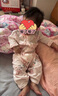 顆粒熊（KELIXIONG）嬰兒連體衣夏季薄款睡衣寶寶衣服長(zhǎng)袖哈衣棉韓版爬服新生兒衣服 白色(5A面料) 80cm 曬單實(shí)拍圖