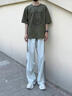肯奈迪涼感褲子男冰絲褲帥氣春秋夏季寬松潮流運(yùn)動休閑褲闊腿男生直筒褲 淺綠色-涼感直筒褲-三條杠款 3XL 【164-170cm】 曬單實(shí)拍圖