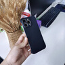 魔巖適用蘋果15promax手機(jī)殼新款無邊框蘋果15pro保護(hù)套iphone15親膚手感蘋果16promax裸機(jī)防摔硬殼 【石墨黑】-輕薄裸感 iPhone 16 Pro 曬單實(shí)拍圖