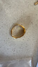 中國黃金（CHINA GOLD）黃金戒指男足金999方形鏡面戒指生日父親節禮物送男友老公 約7.8g 曬單實(shí)拍圖