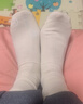 蕉內【趙露思同款】300S女士堆堆襪子配勃肯鞋中筒透氣7A抗菌防臭4雙 魅黑+白色+巧克力棕+杏仁奶白 4雙 均碼 曬單實(shí)拍圖
