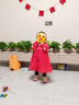 巴拉巴拉【商場(chǎng)同款】童裝嬰兒連衣裙公主裙2025新款年服甜美喜慶拜年服 紅白色調00461 100 曬單實(shí)拍圖