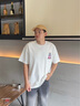 JEEP SPIRIT國潮刺繡重磅280g短袖t恤男2025新款夏季男士大碼寬松半袖體恤男 白色 XL 145-160斤 曬單實(shí)拍圖
