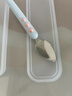 京厽水果刮泥勺子嬰兒吃輔食寶寶專(zhuān)用三合一雙頭工具硅膠軟6個(gè)月以上 刮泥勺304鮭魚(yú)色 曬單實(shí)拍圖