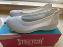 斯凱奇（Skechers）女士時(shí)尚休閑鞋輕質(zhì)EVA發(fā)泡坡跟增高蕾絲鞋面 白色/WHT 37.5 曬單實(shí)拍圖