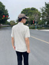 卡賓涼感印花短袖polo衫翻領(lǐng)T恤商務(wù)男士上衣 杏色15 曬單實(shí)拍圖
