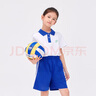 YALOTT雅蘭特升級(jí)版深圳校服小學(xué)生夏運(yùn)服透氣柔軟舒適校服褲吸汗薄款 升級(jí)版小學(xué)夏運(yùn)套裝（女）【短袖+短褲】 135 曬單實(shí)拍圖