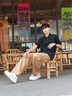 BOSS博斯【七夕節(jié)禮物】【100%棉】男士2025夏款徽標(biāo)印花棉質(zhì) Polo 衫 404-深藍(lán)色 XL 曬單實(shí)拍圖
