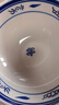 舍里中式青花釉下彩陶瓷面碗油潑面大湯碗臊子面碗復古高腳碗商用大碗 8英寸秦海碗+旋錦藤湯勺 20cm 尺寸詳見圖二 曬單實拍圖