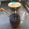 拜格高硼硅玻璃油壺不掛油 廚房炒菜油瓶罐帶刻度調(diào)料瓶香油瓶 【350ML】琥珀色/高硼硅玻璃 曬單實拍圖
