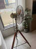 西速復古電風(fēng)扇金屬落地扇家用文藝原木三腳架風(fēng)扇懷舊搖頭立式鐵葉扇 文藝三腳扇-五葉 曬單實(shí)拍圖
