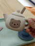 波比超人兒童過家家硅膠茶具套裝下午茶仿真茶壺幼兒園早教益智廚房玩具 小熊過家家硅膠茶具（送托盤） 曬單實(shí)拍圖