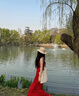 桂岐吊帶連衣裙女夏季2025新款復(fù)古碎花裙辣妹a字裙海邊度假長裙 紅色 M （后背打攬） 曬單實(shí)拍圖