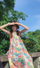 格宛瑪碎花吊帶連衣裙女2025春夏季新款海邊度假裙子小個子甜妹純欲風(fēng) 多彩吊帶連衣裙 均碼 【建議130斤內(nèi)】 曬單實拍圖