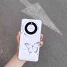鹿途者 DEERWALKins高級感鏤空蝴蝶適用華為mate80pro手機殼全包防摔mate70pro+保護套大孔鏡頭mate50E磨砂40硬殼 銀底tpu-鏤空蝴蝶 華為 Mate 70 Pro+ 曬單實(shí)拍圖