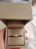 星眸珠寶18K金白鉆石戒指扭臂六爪顯鉆求婚結(jié)婚鉆戒送女友女神節(jié)禮物 18K金-10分H色SI天然鉆 曬單實拍圖