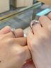 梵吉雅莫桑鉆戒925情侶戒指一對求婚結婚禮指環(huán)生日520情人節禮物送女友 【簡(jiǎn)愛(ài)款】莫桑鉆戒1克拉-可刻字 曬單實(shí)拍圖