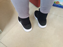 特步兒童運動(dòng)鞋男女童大小童跑步鞋四季款軟底跑鞋運動(dòng)鞋 黑/新白色【密網(wǎng)款】 39 曬單實(shí)拍圖