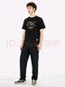 EVISU 25年夏季新品男士海鷗織錦刺繡常規版型T恤 黑色 XL 曬單實(shí)拍圖