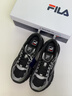 FILA 斐樂官方男鞋BLADE復(fù)古運(yùn)動(dòng)鞋2025春季新款銀齒鞋休閑跑步鞋 黑/化石銀-BK 42.5 曬單實(shí)拍圖