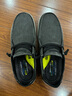 斯凱奇（Skechers）男鞋秋冬一腳蹬樂(lè )福鞋帆布鞋厚底低幫休閑商務(wù)鞋66387 黑色/BLK 42 曬單實(shí)拍圖