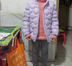 可可鴨（QQ DUCK）童裝兒童棉服男童加厚外套女童保暖冬季衣服葫蘆立領(lǐng)紫色；150 曬單實(shí)拍圖