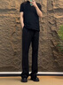 潮韓都2025新款牛仔褲男春秋夏季休閑褲薄款顯瘦褲子美式vibe彎刀微喇褲 黑色-G825 XL （130-145斤） 曬單實(shí)拍圖