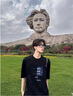 洛科馳夏季短袖套裝長(cháng)褲潮牌潮流t恤痞帥一套搭配牛仔褲男裝炸街兩件套 黑色上衣+灰色大繩褲 XL 曬單實(shí)拍圖