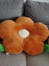 派客思靠枕床頭靠墊抱枕靠背墊沙發(fā)客廳辦公室宿舍腰墊護腰枕可愛(ài)床上 桔色 小號45X40cm 曬單實(shí)拍圖